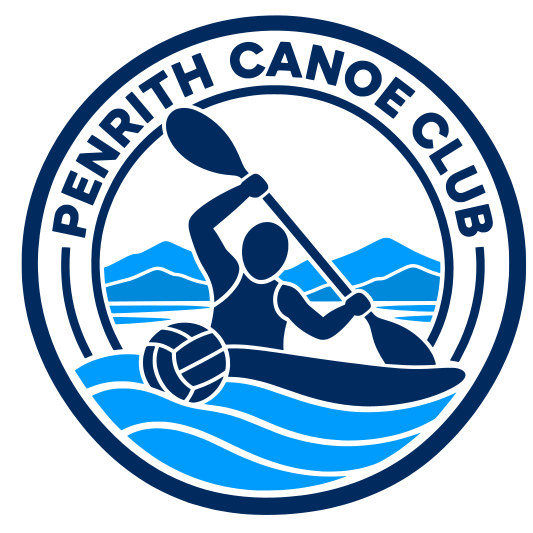 Penrith Canoe Club circular badge in full colour